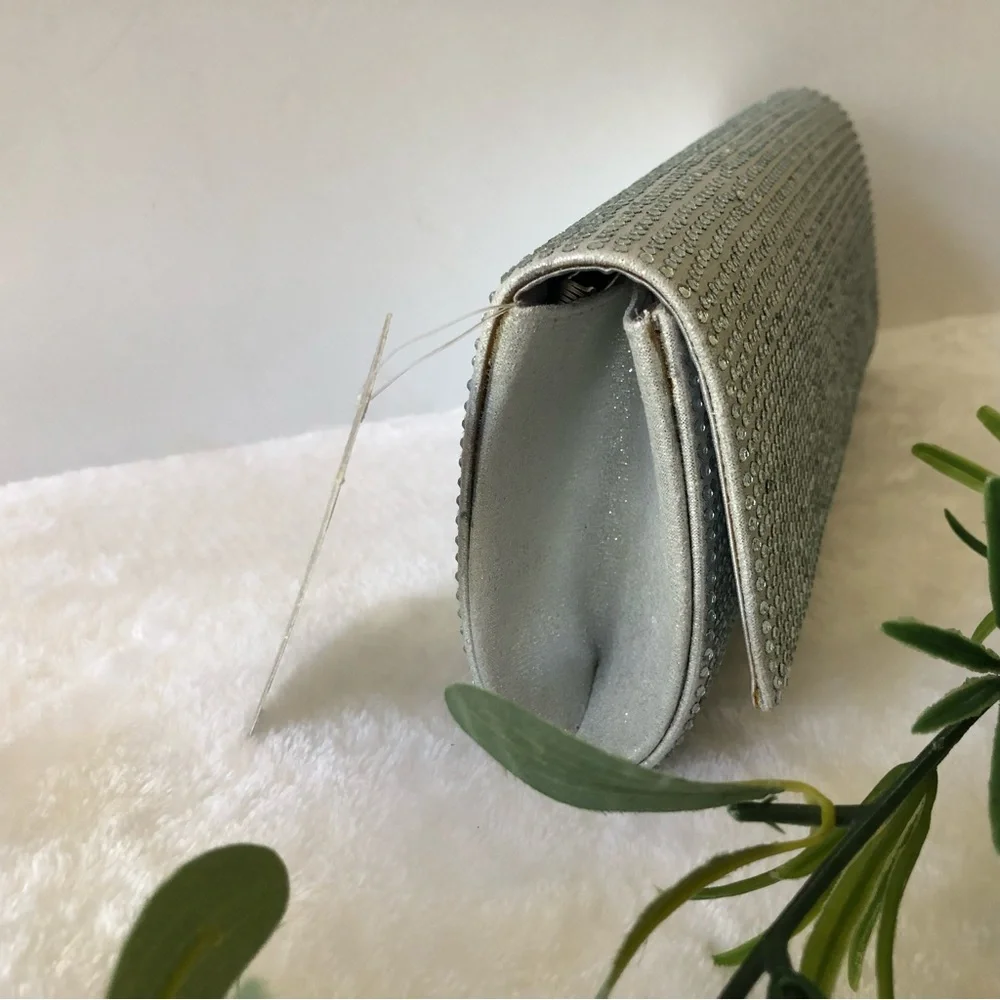 Nina Crystal Minaudiere Flap Long Clutch & Crossbody, NWT - Picture 3 of 12